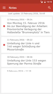 Timetable South Tyrol android App screenshot 2