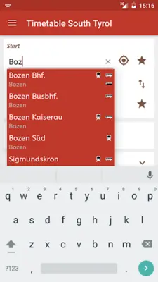 Timetable South Tyrol android App screenshot 6