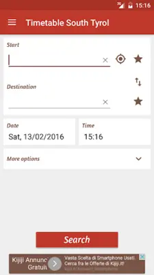 Timetable South Tyrol android App screenshot 7